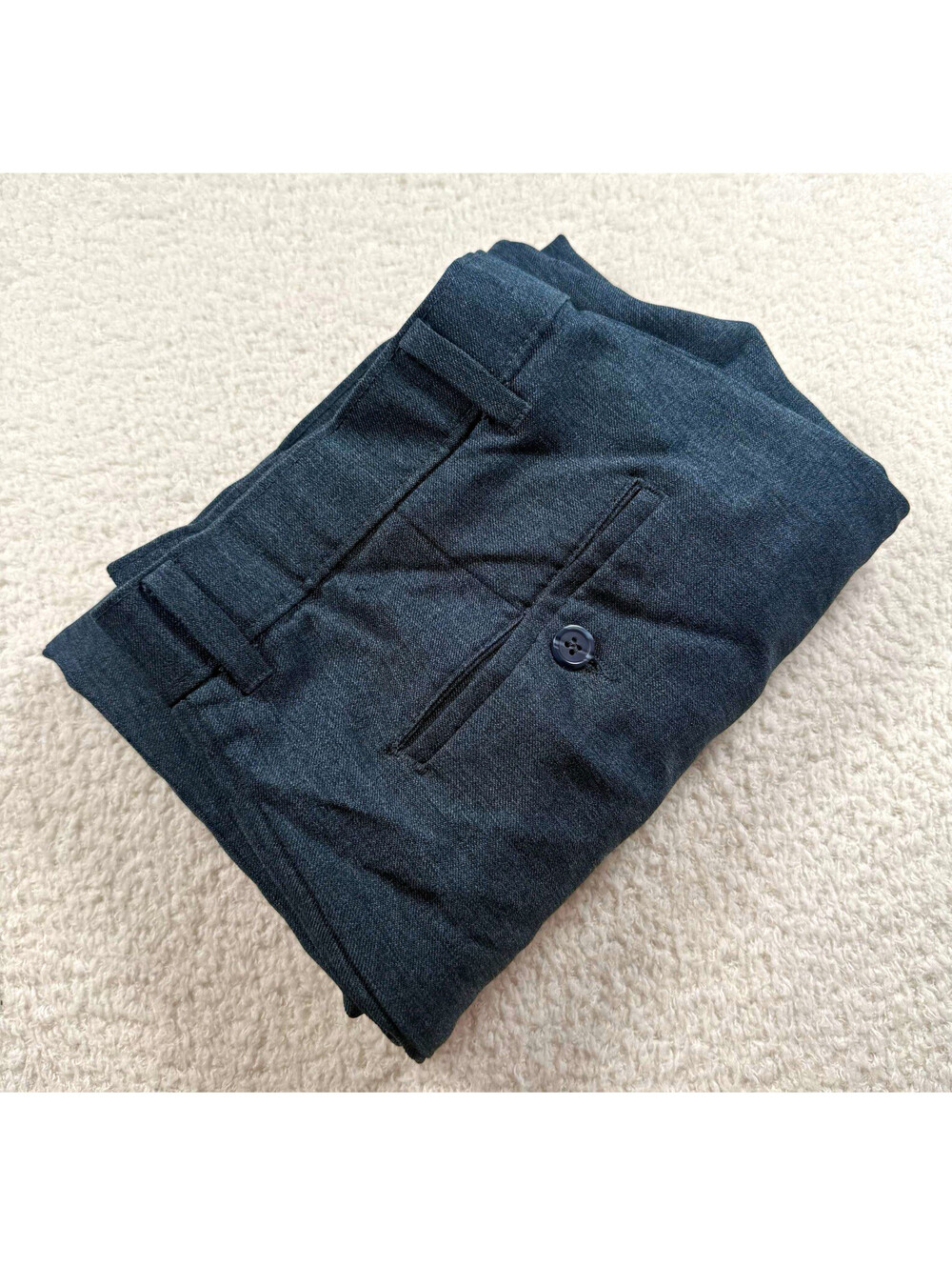 Vintage Levi’s Action Slacks Mens 33x32 Blue Gray Dacron USA Made Dress Pants